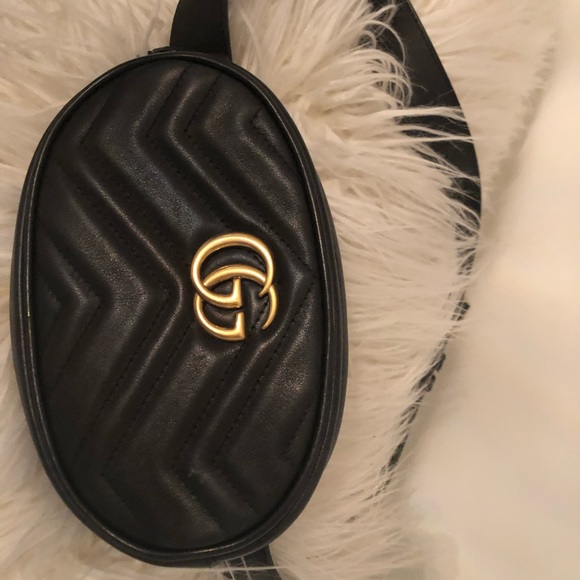 Gucci Handbags - Black Quilted Leather Crossbody Bag